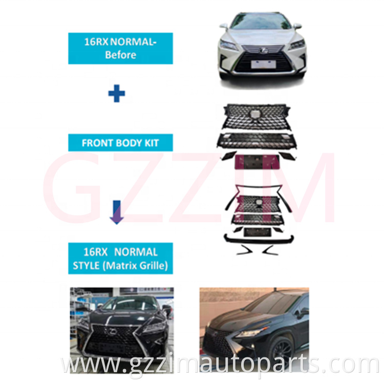 Car Accessories Normal Style Matrix Grille Front Body Kits For Lexus RX 2016